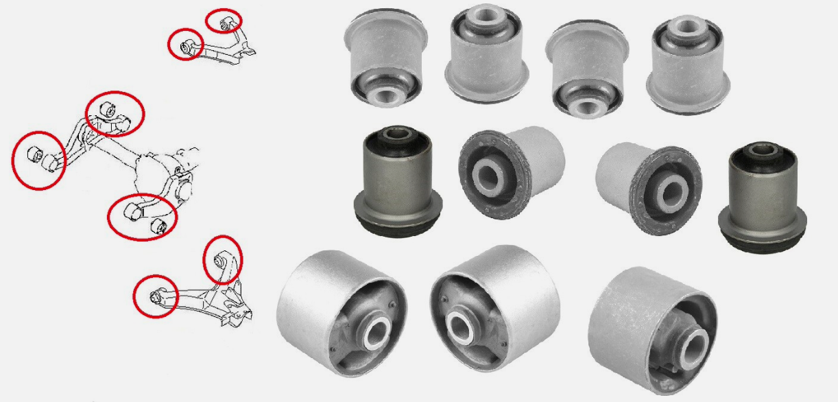 Front Suspension Bushing  Kit, Mitsubishi  Pajero Sport, 4D56 2800CC diesel 2011-17