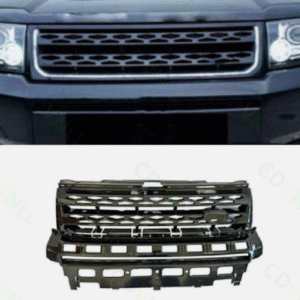 Bright Black Upper Center Mesh Grille Grill Bumper, Freelander2, LR2 2010-2015